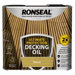 Ronseal Ultimate Protection Decking Oil Natural 5L