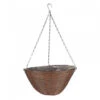 14'' Chestnut Faux Rattan Hanging Basket -Hozelock Lola Shop 896733 6020061 1 2 3 600 82047.1665133318
