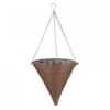 14'' Chestnut Faux Rattan Hanging Cone -Hozelock Lola Shop 896831 6020060 1 2 3 600 92539.1665133318