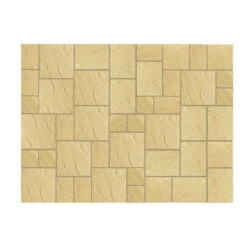 Abbey Paving Random Patio Kit 1022² York Gold