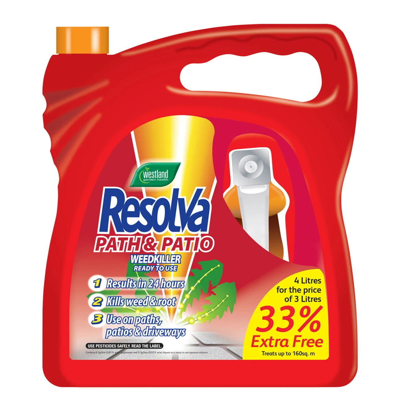 Resolva Weedkiller Path & Patio 3L 3 Resolva Weedkiller Path & Patio 3L